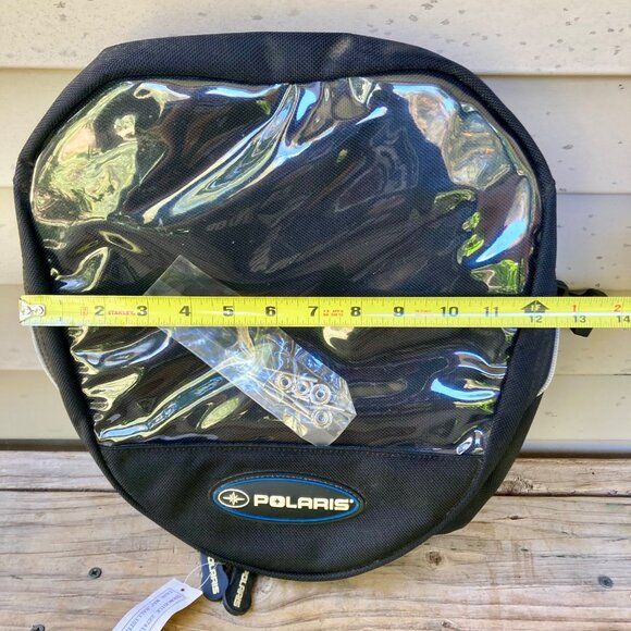 Polaris Snowmobile Tank Map Bag, Ballistic DLX Black 2874151 NICE! - Picture 2 of 8